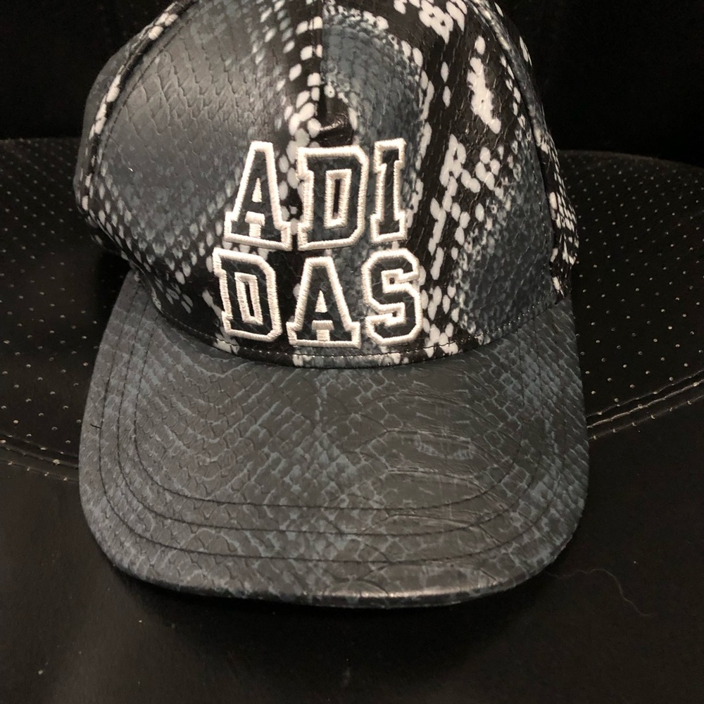 Adidas limited edition Black and White woman Snake Print Cap